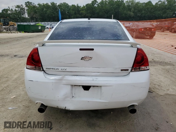 2013 Chevrolet Impala LTZ with VIN 2G1WC5E33D1118175, listed as a Copart auction lot 53909355 with 168,772 mi miles and Salvage Title. Bid and sale history available at DreamBid. Image 6.