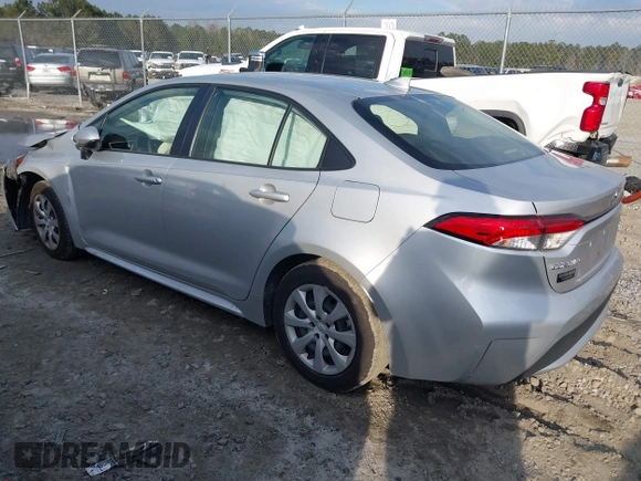 2022 Toyota Corolla LE with VIN JTDEPMAE2N3005838, listed as a IAAI auction lot 41649501 with 57,269 mi miles and . Bid and sale history available at carsss.com. Image 3.
