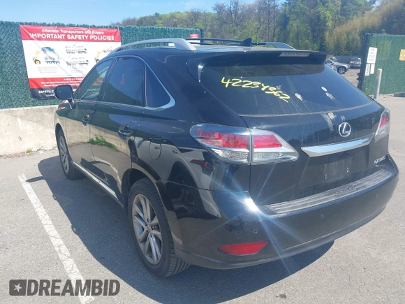 2015 Lexus RX 350 with VIN 2T2ZK1BA4FC167596, listed as a IAAI auction lot 42234362 with 122,344 mi miles and . Bid and sale history available at carsss.com. Image 3.