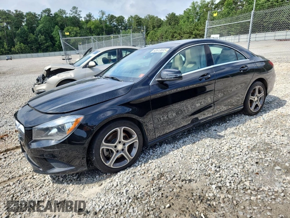 2014 Mercedes-Benz CLA 250 with VIN WDDSJ4GBXEN122630, listed as a Copart auction lot 60613895 with 200,827 mi miles and Salvage title. Bid and sale history available at DreamBid. Image 1.