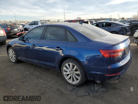 2017 Audi A4 Premium with VIN WAUGNAF41HN007244, listed as a Copart auction lot 42655145 with 80,468 mi miles and Salvage Title. Bid and sale history available at carsss.com. Image 2.