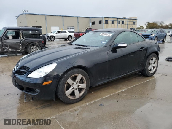 2008 Mercedes-Benz SLK-Class 3.0L with VIN WDBWK54F88F181341, listed as a Copart auction lot 83109284 with 75,035 mi miles and Salvage Title. Bid and sale history available at carsss.com. Image 1.