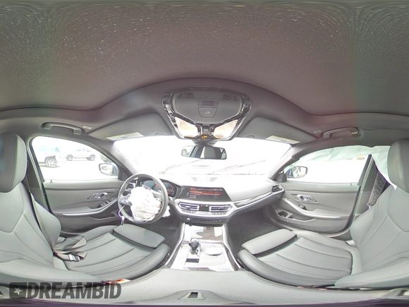 2019 BMW 3 Series 330i with VIN WBA5R1C51KAK09945, listed as a Copart auction lot 53831015 with 18,135 mi miles and Salvage title. Bid and sale history available at DreamBid. Image 14.