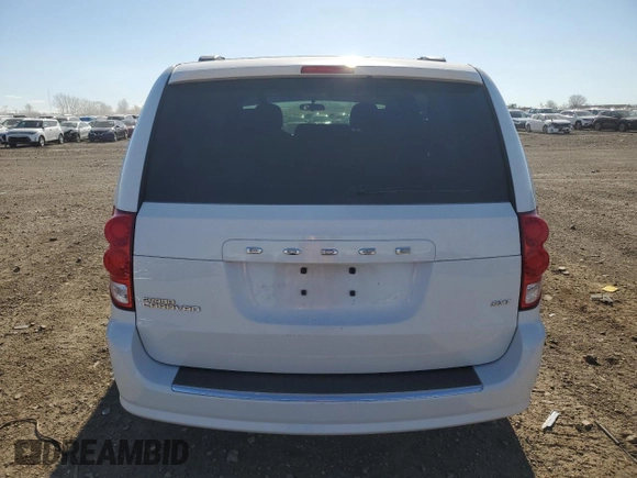 2014 Dodge Grand Caravan SXT with VIN 2C4RDGCG8ER283953, listed as a Copart auction lot 53002295 with Not Provided miles and Salvage Title. Bid and sale history available at DreamBid. Image 6.