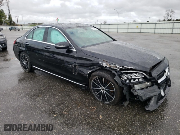 2020 Mercedes-Benz C with VIN WDDWF8DB2LR527871, listed as a Copart auction lot 47757005 with 71,253 mi miles and Salvage Title. Bid and sale history available at carsss.com. Image 4.
