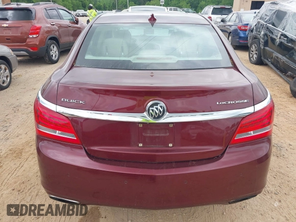 2015 Buick LaCrosse Premium I with VIN 1G4GD5G36FF174740, listed as a IAAI auction lot 42133414 with 121,408 mi miles and . Bid and sale history available at DreamBid. Image 16.