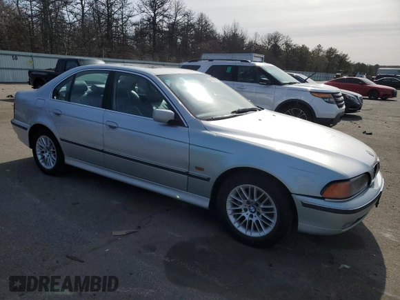 2000 BMW 5 Series 528iA with VIN WBADM6344YGV03599, listed as a Copart auction lot 45281325 with 174,667 mi miles and Salvage Title. Bid and sale history available at carsss.com. Image 4.