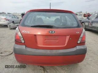 2008 Kia Rio LX with VIN KNADE163X86344872, listed as a Copart auction lot 48530245 with 166,909 mi miles and Salvage Title. Bid and sale history available at carsss.com. Image 6.