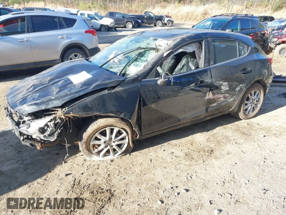 2015 Mazda 3 i Grand Touring z VIN JM1BM1M70F1234359, wystawiony jako IAAI lot #40858311 z przebiegiem 125 707 mil mil oraz . Historia ofert i sprzedaży dostępna na DreamBid. Obrazek 2.