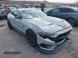 2022 Ford Mustang Mach 1 with VIN 1FA6P8R08N5552580, listed as a IAAI auction lot 42140418 with 14,383 mi miles and . Bid and sale history available at DreamBid. Image 1.