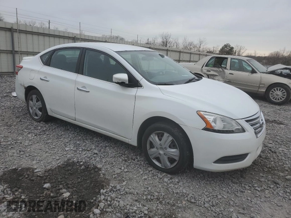 2014 Nissan Sentra SV with VIN 3N1AB7AP6EY255481, listed as a Copart auction lot 89181725 with 206,869 mi miles and Salvage Title. Bid and sale history available at DreamBid. Image 4.