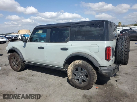 2024 Ford Bronco Black Diamond with VIN 1FMDE1BH9RLB26151, listed as a Copart auction lot 51706795 with 10,981 mi miles and Salvage title. Bid and sale history available at DreamBid. Image 2.