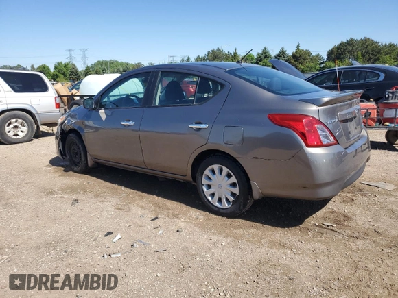 2015 Nissan Versa SV with VIN 3N1CN7AP5FL860607, listed as a Copart auction lot 58093385 with 150,926 mi miles and Salvage title. Bid and sale history available at DreamBid. Image 2.