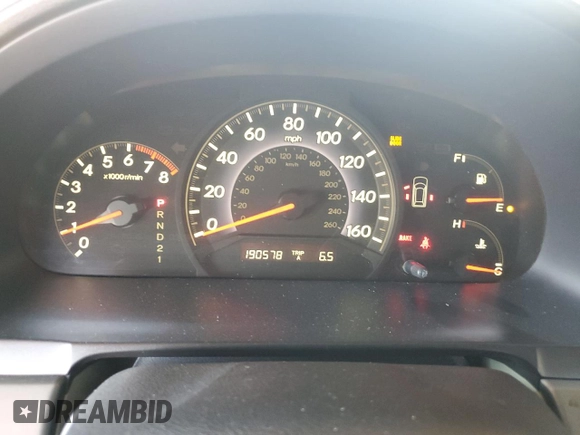 2006 Honda Odyssey EX with VIN 5FNRL384X6B461661, listed as a Copart auction lot 61051915 with 190,578 mi miles and Salvage title. Bid and sale history available at DreamBid. Image 9.