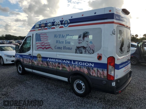 2019 Ford Transit Passenger XL with VIN 1FBAX2XM5KKB04435, listed as a Copart auction lot 43841485 with 8,995 mi miles and Non Repairable. Bid and sale history available at carsss.com. Image 2.