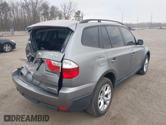 2009 BMW X3 xDrive30i with VIN WBXPC934X9WJ27487, listed as a IAAI auction lot 41677621 with 191,102 mi miles. Bid and sale history available at carsss.com. Image 4.