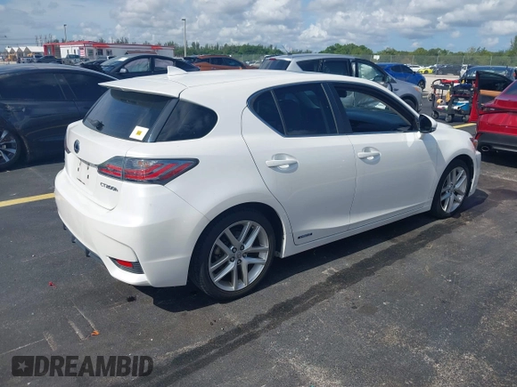 2015 Lexus CT 200h with VIN JTHKD5BH8F2233021, listed as a IAAI auction lot 42687217 with 110,443 mi miles and . Bid and sale history available at DreamBid. Image 4.