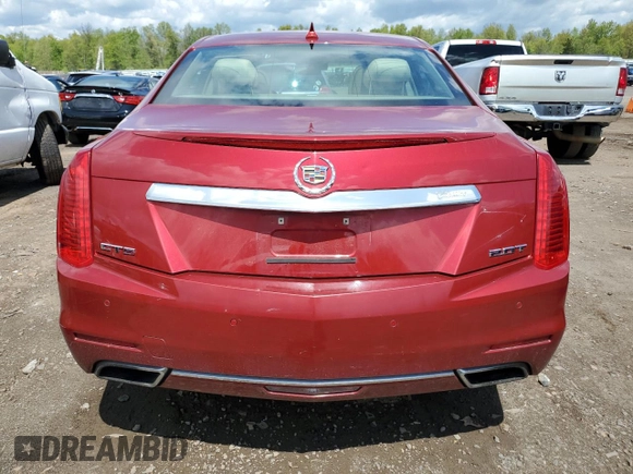 2014 Cadillac CTS Luxury RWD with VIN 1G6AR5SXXE0144084, listed as a Copart auction lot 52644604 with 99,262 mi miles and Salvage Title. Bid and sale history available at carsss.com. Image 6.