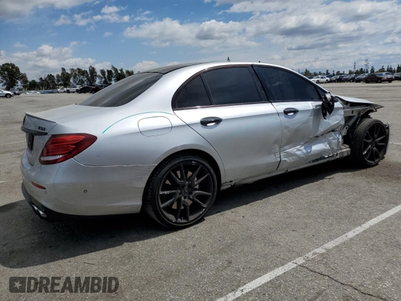2019 Mercedes-Benz E 53 AMG with VIN WDDZF6BB6KA619132, listed as a Copart auction lot 50755365 with 59,130 mi miles and Salvage title. Bid and sale history available at DreamBid. Image 3.
