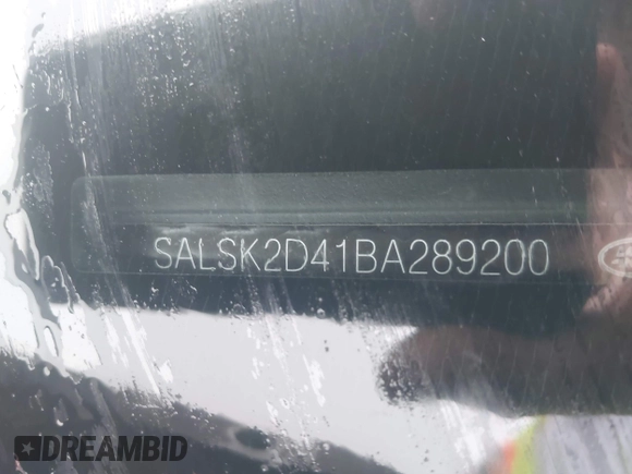 2011 Land Rover Range Rover Sport HSE Lux with VIN SALSK2D41BA289200, listed as a IAAI auction lot 42534463 with 199,811 mi miles and . Bid and sale history available at DreamBid. Image 12.