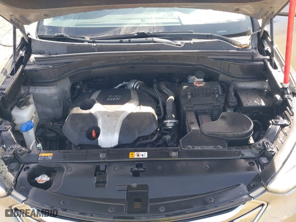2013 Hyundai Santa Fe 2.0T Sport with VIN 5XYZWDLA1DG003779, listed as a IAAI auction lot 41761431 with 127,895 mi miles. Bid and sale history available at carsss.com. Image 10.