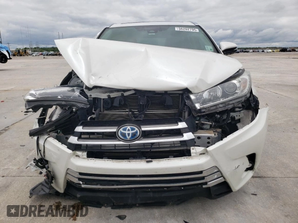 2019 Toyota Highlander Hybrid Limited with VIN 5TDDGRFH2KS056181, listed as a Copart auction lot 56202795 with 81,908 mi miles and Salvage title. Bid and sale history available at DreamBid. Image 5.