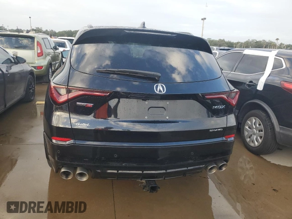 2022 Acura MDX Type S w/Advance Package with VIN 5J8YD8H88NL001114, listed as a Copart auction lot 74472334 with 0 mi miles and Non Repairable. Bid and sale history available at carsss.com. Image 6.