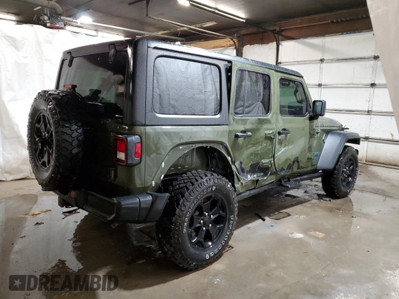 2023 Jeep Wrangler с VIN 1C4JJXN60PW604923, выставлен на аукционе Copart как лот 52259215 с пробегом 22 198 миль миль и Списание • Salvage title. История ставок и продаж доступна на DreamBid. Изображение 3.