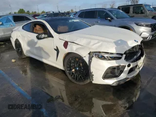 2022 BMW M8 Competition with VIN WBSAE0C04NCJ11232, listed as a Copart auction lot 45540125 with 8,034 mi miles and Salvage Title. Bid and sale history available at carsss.com. Image 4.