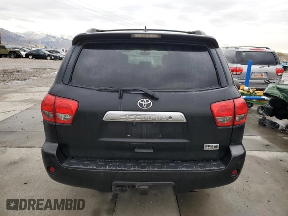 2011 Toyota Sequoia Limited with VIN 5TDJY5G18BS052713, listed as a Copart auction lot 82001234 with 228,709 mi miles and Salvage Title. Bid and sale history available at carsss.com. Image 6.