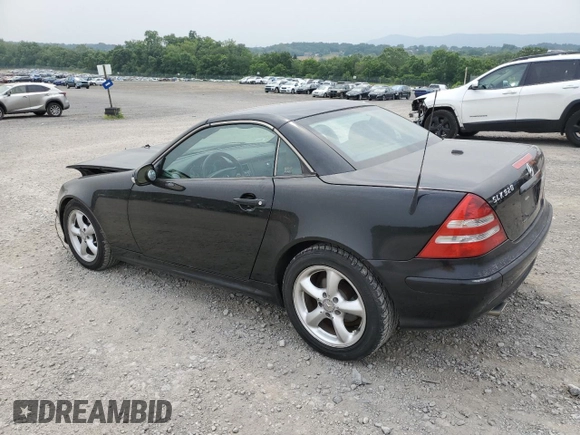 2002 Mercedes-Benz SLK 320 with VIN WDBKK65FX2F237273, listed as a Copart auction lot 61068345 with 193,304 mi miles and Salvage title. Bid and sale history available at DreamBid. Image 2.
