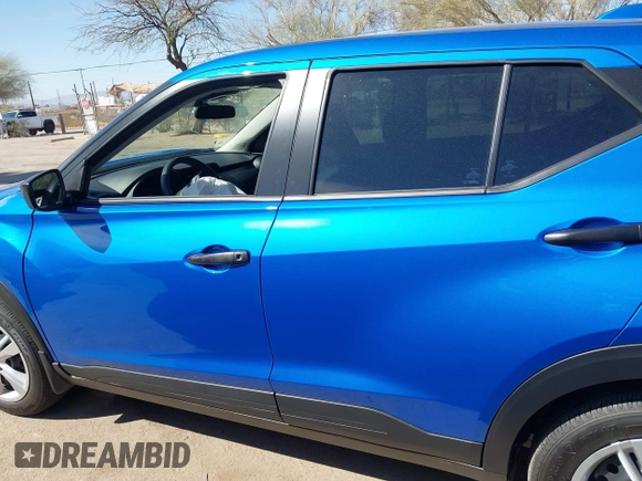 2024 Nissan Kicks S with VIN 3N1CP5BV8RL595357, listed as a IAAI auction lot 41777605 with 1,026 mi miles and . Bid and sale history available at DreamBid. Image 14.