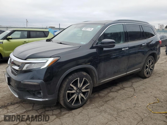 2019 Honda Pilot Touring 7-Passenger with VIN 5FNYF6H60KB008908, listed as a Copart auction lot 84081174 with 93,200 mi miles and Clean Title. Bid and sale history available at DreamBid. Image 1.