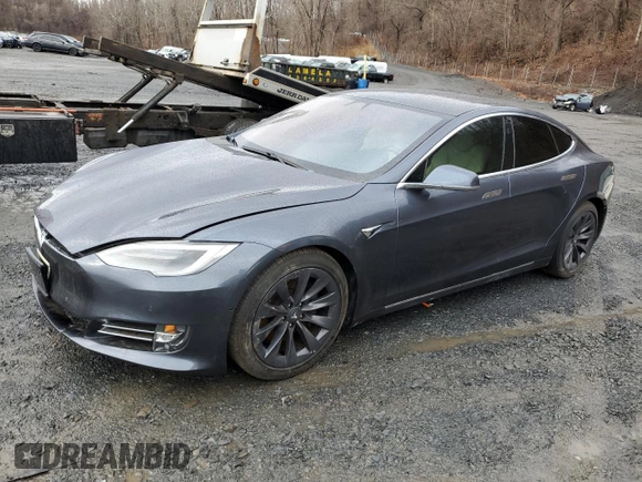 2020 Tesla Model S Long Range with VIN 5YJSA1E25LF369772, listed as a Copart auction lot 48212575 with 20,686 mi miles and Non repairable. Bid and sale history available at DreamBid. Image 1.
