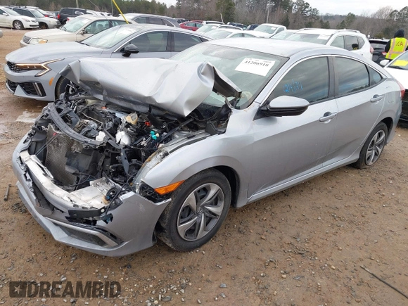 2021 Honda Civic Sedan LX with VIN 2HGFC2F62MH501225, listed as a IAAI auction lot 41206918 with 115,456 mi miles. Bid and sale history available at carsss.com. Image 17.