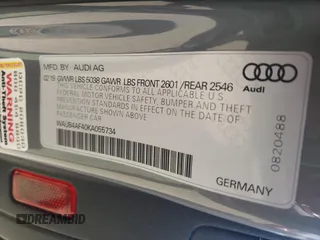 2019 Audi S4 Premium Plus with VIN WAUB4AF40KA055734, listed as a Copart auction lot 53849514 with 70,146 mi miles and Salvage Title. Bid and sale history available at carsss.com. Image 15.