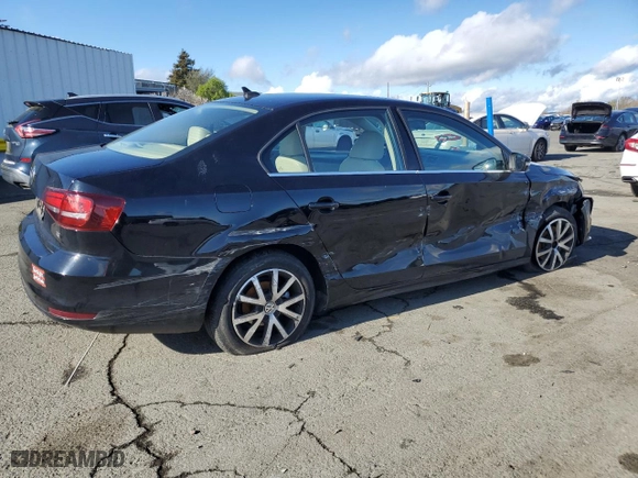 2018 Volkswagen Jetta 1.4T SE with VIN 3VWDB7AJ3JM204900, listed as a Copart auction lot 46188985 with 73,566 mi miles and Salvage Title. Bid and sale history available at carsss.com. Image 3.