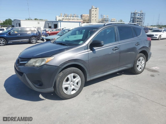 2014 Toyota RAV4 LE with VIN JTMZFREV9EJ023180, listed as a Copart auction lot 52486705 with 169,037 mi miles and Salvage Title. Bid and sale history available at carsss.com. Image 1.
