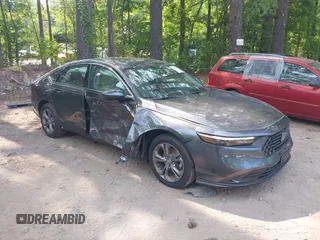 2024 Honda Accord EX с VIN 1HGCY1F3XRA083135, выставлен на аукционе IAAI как лот 42417400 с пробегом 4 753 миль миль и . История ставок и продаж доступна на DreamBid. Изображение 1.