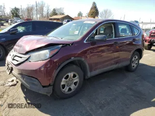2014 Honda CR-V LX with VIN 5J6RM4H32EL075316, listed as a Copart auction lot 48077585 with 198,637 mi miles and Salvage Title. Bid and sale history available at carsss.com. Image 1.
