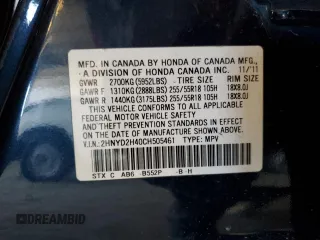 2012 Acura MDX Tech/Entertainment Pkg with VIN 2HNYD2H40CH505461, listed as a Copart auction lot 49404335 with 111,015 mi miles and Salvage Title. Bid and sale history available at carsss.com. Image 13.