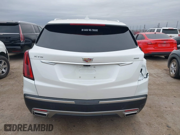 2024 Cadillac XT5 Premium Luxury AWD with VIN 1GYKNERSXRZ707816, listed as a IAAI auction lot 41749596 with 8,701 mi miles. Bid and sale history available at carsss.com. Image 16.