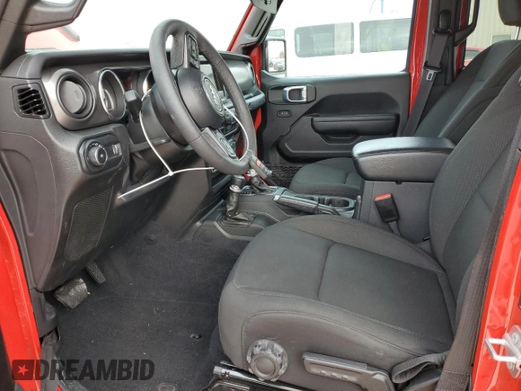 2023 Jeep Wrangler Sport with VIN 1C4HJXDG3PW584885, listed as a Copart auction lot 86057344 with 13,504 mi miles and Salvage Title. Bid and sale history available at DreamBid. Image 7.