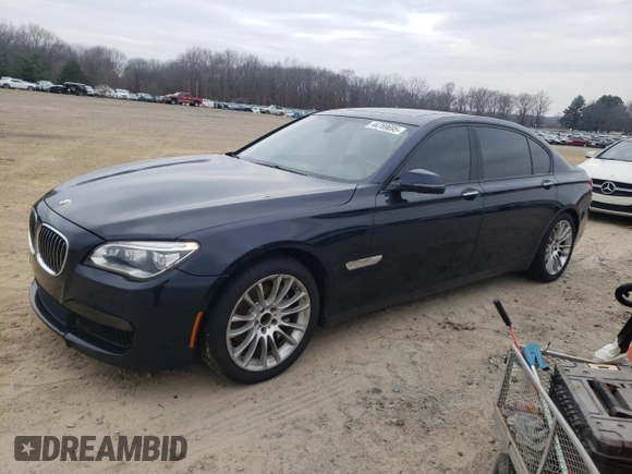 2013 BMW 7 Series 740Li with VIN WBAYE4C52DD136774, listed as a Copart auction lot 44769695 with 199,964 mi miles and Clean title. Bid and sale history available at DreamBid. Image 1.