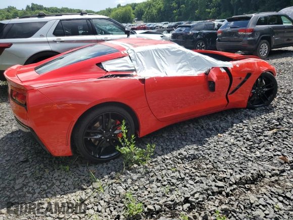 2019 Chevrolet Corvette 1LT с VIN 1G1YB2D74K5109933, выставлен на аукционе Copart как лот 64104535 с пробегом 21 625 миль миль и Списание • Salvage title. История ставок и продаж доступна на DreamBid. Изображение 3.