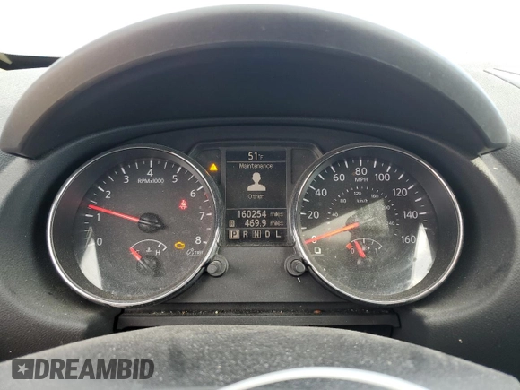 2015 Nissan Rogue S with VIN JN8AS5MV7FW755450, listed as a Copart auction lot 50575645 with 160,254 mi miles and Salvage Title. Bid and sale history available at DreamBid. Image 9.