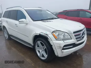 2011 Mercedes-Benz GL-Class GL 550 with VIN 4JGBF8GEXBA716839, listed as a IAAI auction lot 41446895 with 195,918 mi miles. Bid and sale history available at carsss.com. Image 1.