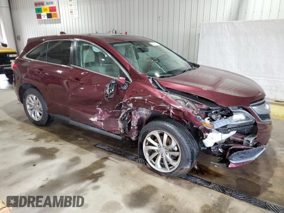 2016 Acura RDX Technology with VIN 5J8TB4H5XGL030325, listed as a Copart auction lot 53808115 with 138,368 mi miles and Salvage title. Bid and sale history available at DreamBid. Image 4.