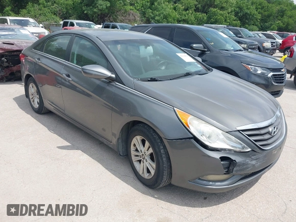 2013 Hyundai Sonata GLS with VIN 5NPEB4AC4DH628829, listed as a IAAI auction lot 42136839 with 121,381 mi miles and . Bid and sale history available at carsss.com. Image 1.