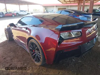 2016 Chevrolet Corvette Z06 3LZ with VIN 1G1YU2D61G5608777, listed as a IAAI auction lot 41830787 with 57,069 mi miles. Bid and sale history available at carsss.com. Image 3.